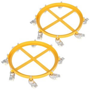Drum Dolly 55 Gallon, 2-Pack Heavy Duty 2000LBS Capacity Hand Truck with 8 Swivel Casters for Warehouse Drum Handling - 1 of 4