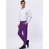 Lars Amadeus Men's Dress Business Classic Fit Flat Front Suit Trousers - 4 of 4