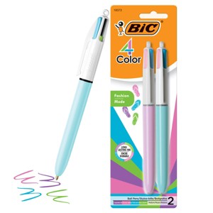 BiC 4 Color Pastel Ink and Barrels 2ct Blister - 1 of 4