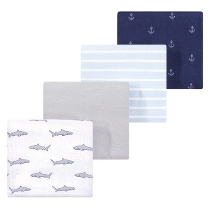 Luvable Friends Little Treasure Flannel Receiving Blankets 4pk - 1 of 1