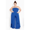Women's Plus Size Attract Jumpsuit - ultra blue | CITY CHIC - 2 of 4