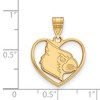 Black Bow Jewelry 14k Yellow Gold Plated Sterling Silver Louisville Cardinals NCAA Pendant - 2 of 3