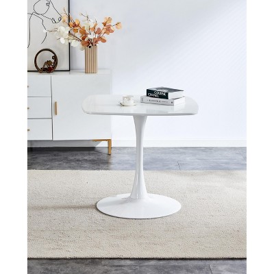 Mid-century Tulip Dining Table, with Round or Square Table Top, Pedestal Dining Table, End Table Leisure Coffee Table