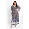 Women's Plus Size Faith Placement Maxi Dress - navy | CITY CHIC - image 2 of 4