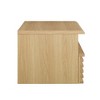 Modway Render Wall-Mount Nightstand – Floating Bedside Table with Open Shelf and Slatted Detail, Mid-Century Storage Accent - 4 of 4