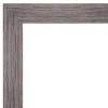 28" x 64" Pinstripe Plank Framed Full Length Floor/Leaner Mirror Gray - Amanti Art - image 3 of 4