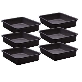 Teacher Created Resources® Black Large Plastic Letter Tray, Pack of 6