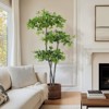 Garvee 5/6FT Faux Black Olive Tree,Fake Olive Tree Artificial Tree with Lights,Faux Trees Indoor with Black Planter and Realistic Leaves for Home - 3 of 4