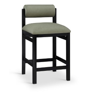 Meridian Furniture,Roundhill Vegan Leather Upholstered Counter Stool - 1 of 4