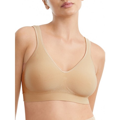 Bali Womens Comfort Revolution ComfortFlex Fit Shaping Wirefree  Bra(3488)-in The Navy Dot-L at  Women's Clothing store