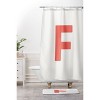 Deny Designs April Lane Art Block Monogram Shower Curtain - 3 of 3