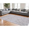 Ivory and Light Gray Abstract Hand Loomed Area Rug - 2 of 4