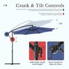 JIONJOY 10ft Cantilever Patio Umbrella - 90° Auto-Tilt, 8 Steel Ribs & UPF 50+ Sun Protection, Waterproof Outdoor Market Umbrella with Cross Base - 3 of 4