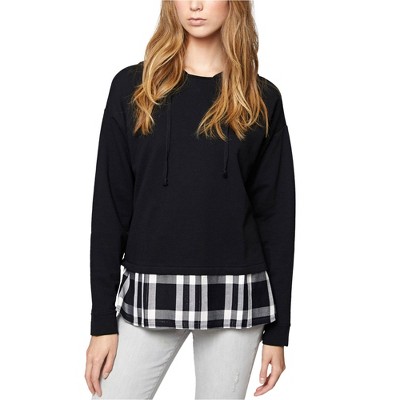 Sanctuary Clothing Womens Layered Hoodie Sweatshirt