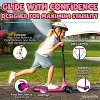 SereneLife 3-Wheel Foldable Kid Kick Scooter - Adjustable Handlebar, LED Lights - 3 of 4