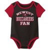 NFL Tampa Bay Buccaneers Infant Boys' 3pk Bodysuit - image 2 of 4