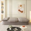NicBex Functional Foldable Futon Sofa Bed with Plush Blanket & Pillows,Convertible Sleeper Deep Seat  Sofa Couch for Living Room - 4 of 4
