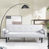 MYINDA 2-in-1 Convertible Recliner Sofa Bed, Modern Upholstered Folding Recliner,  for Small Space Living Room Bedroom,Light Gray - 2 of 4