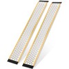TROPOW Aluminum Shed Ramps 2PCS, Lightweight Loading Ramps with Anti-Slip Rubber Pads, 800 Lb Capacity for Motorcycle, Silver - 4 of 4