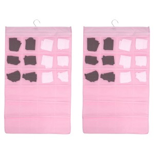 Unique Bargains Closet Hanging Organizer with Mesh Pockets and Rotating Metal Hanger - 1 of 4