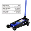 VisioGear 3 Ton Low Profile Floor Jack, Racing Floor Jack with Pistons Quick Lift Pump, Hydraulic Floor Jack Lifting, Black&Blue, 25.83"*12.8"*6.69" - 3 of 4