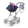 Baby Doll Deluxe Car Seat with Canopy- Blue & Pink - 2 of 4