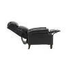 Ripheus Genuine Leather Manual Recliner with Nailhead Trims and Solid Wood Legs | KARAT HOME - 4 of 4
