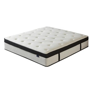 Itopfox Queen Hybrid Mattress in a Box with Memory Foam and Pocket Springs, Fiberglass Free, Soft and Breathable, Medium Firm Feel - 1 of 4