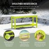 WestinTrends Malibu 55" All Weather HDPE Outdoor Patio Two Shelf Table - 3 of 4