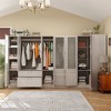 Famapy Modern Gray Combo Armoire Cloths Storage Cabinet - image 2 of 4