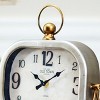 VIP Metal 10 in. White Traditional Table Clock - 4 of 4