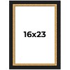 PosterPalooza | Embellished Brown Picture Frame - UV Acrylic, Foam Board Backing, Hanging Hardware - 2 of 4