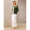 INSPIRE CHIC Women's Button Down Crew Neck Long Sleeve Knit Ribbed Sweater - 2 of 4