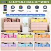 Wide Dresser for Bedroom with Charging Station, 6 Drawer Modern Large Capacity Storage Cabinet Chests of Drawers Closet with Led Lights - 3 of 4
