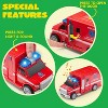 Joyfy 4 Pcs 7" Vehicle Toy Set, Car Toys Including Police Car, School Bus, Garbage Truck, Ambulance, Birthday Gifts Toys for Boys 2 3 4 5 6 Years - 4 of 4