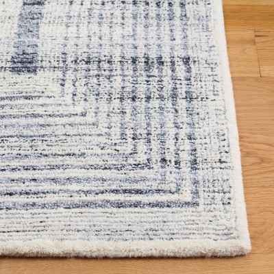 Gray Hand-Tufted Wool and Synthetic 6' x 9' Area Rug
