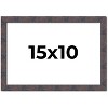 PosterPalooza | Photo Size Slim Profile Brown Frame - UV Acrylic, Foam Board Backing, Hanging Hardware - 2 of 4