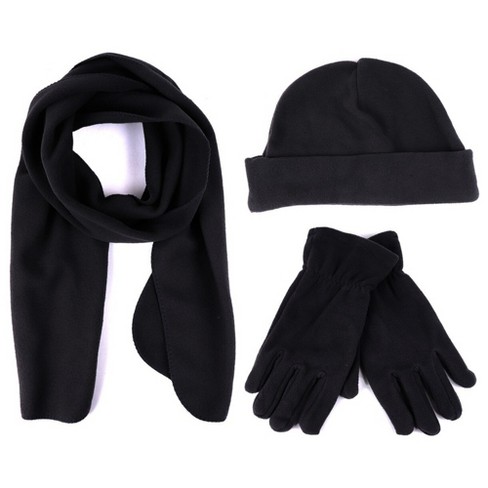 Cashmere hat, scarf and gloves set