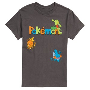 Men's - Pokémon - Treecko, Torchic, Mudkip Short Sleeve Graphic T-Shirt - 1 of 4