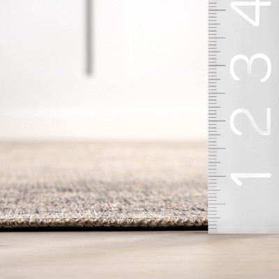 Hillstone Dark Beige Rectangular Synthetic Medallion Area Rug