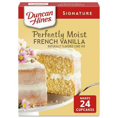 Duncan Hines Signature Perfectly Moist French Vanilla Cake Mix, 15.25 oz, Pack of 2