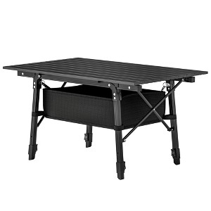 3ft Aluminum Small Folding Table, Portable Camping Table with Storage Bag, Carry Bag for Outdoor Picnic BBQ - 1 of 4