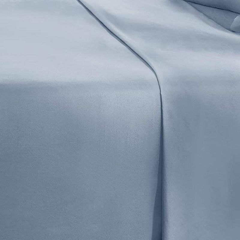 RT Designers Collection Modern Living 100% Pima Cotton Ultra Soft Sheet Set Blue, 3 of 4