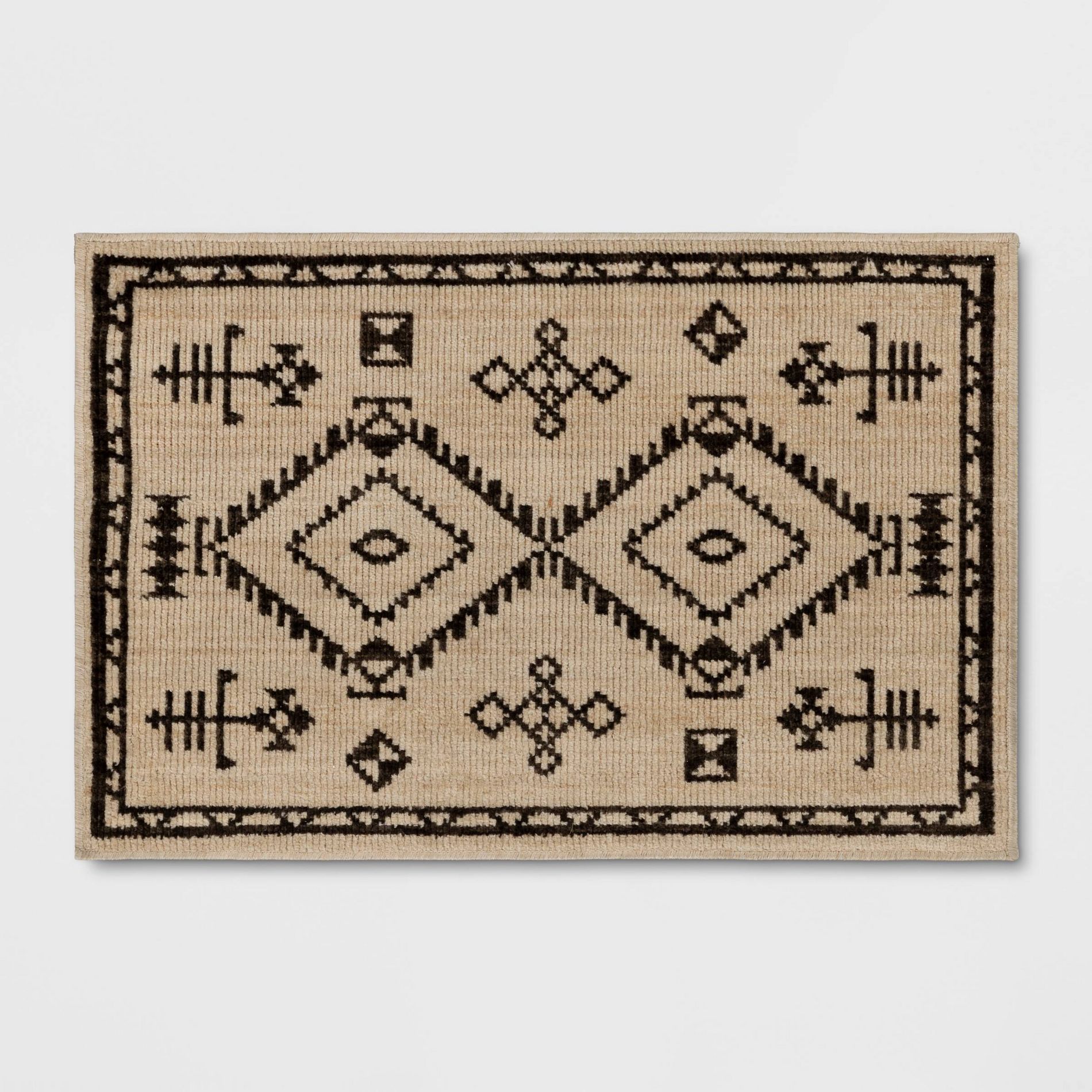 2'x3' Woven Accent Rug Black/Tan - Threshold™