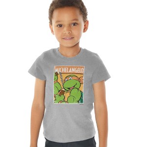 Toddler Boys' Teenage Mutant Ninja Turtles Mikey Toddler Tee - 1 of 4