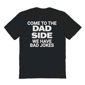 Rerun Island Men's Come To The Dad Side Short Sleeve Graphic Cotton T-Shirt - 1 of 3