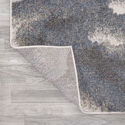 Petalo Modern Abstract Two-Tone Gray Rectangular Area Rug