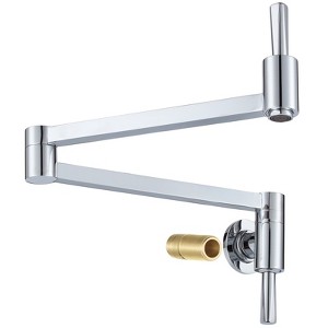 WOWOW Wall Mounted Pot Filler with Double-Handle - 1 of 4