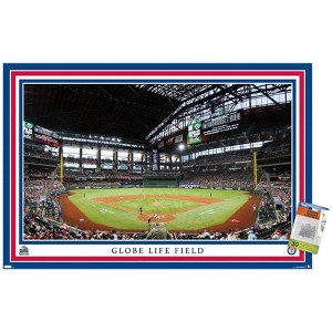 Trends International MLB Texas Rangers - Globe Life Field 22 Unframed Wall Poster Prints - 1 of 4
