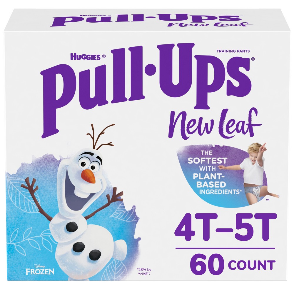 Photos - Nappies Pull-Ups New Leaf Boys' Disney Frozen Training Pants - 4T-5T - 60ct